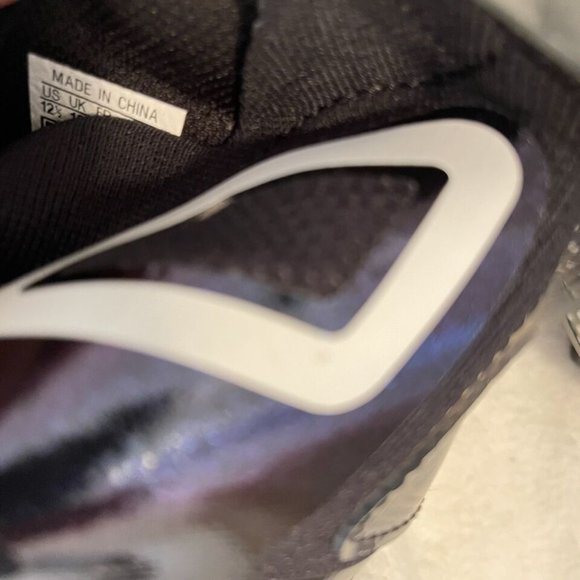 Adidas Black and White Men's Athletic Cleats - Picture 10 of 12